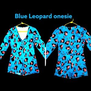 🛑 Blue Leopard onesie/romper